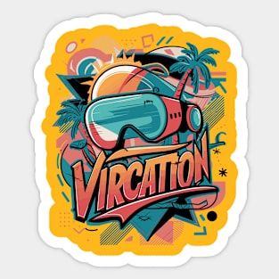 Vircation Virtual Reality Vacation Sticker